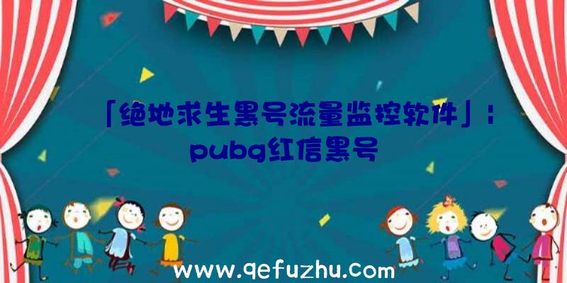 「绝地求生黑号流量监控软件」|pubg红信黑号